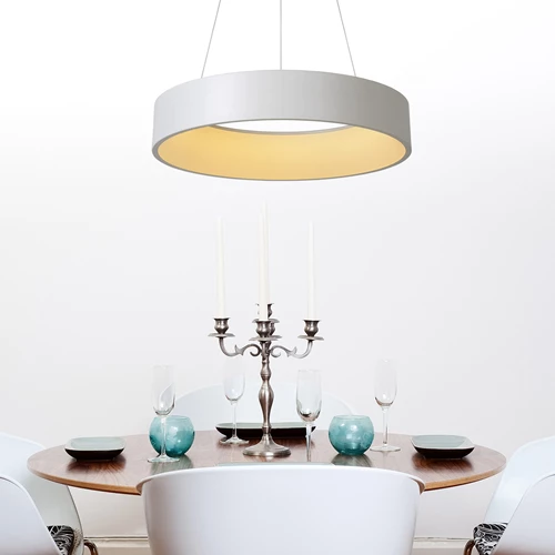 Lucide TALOWE LED - Pendelleuchten - Ø 60 cm - LED Dim. - 1x39W 3000K - Weiß - Atmosphäre 1